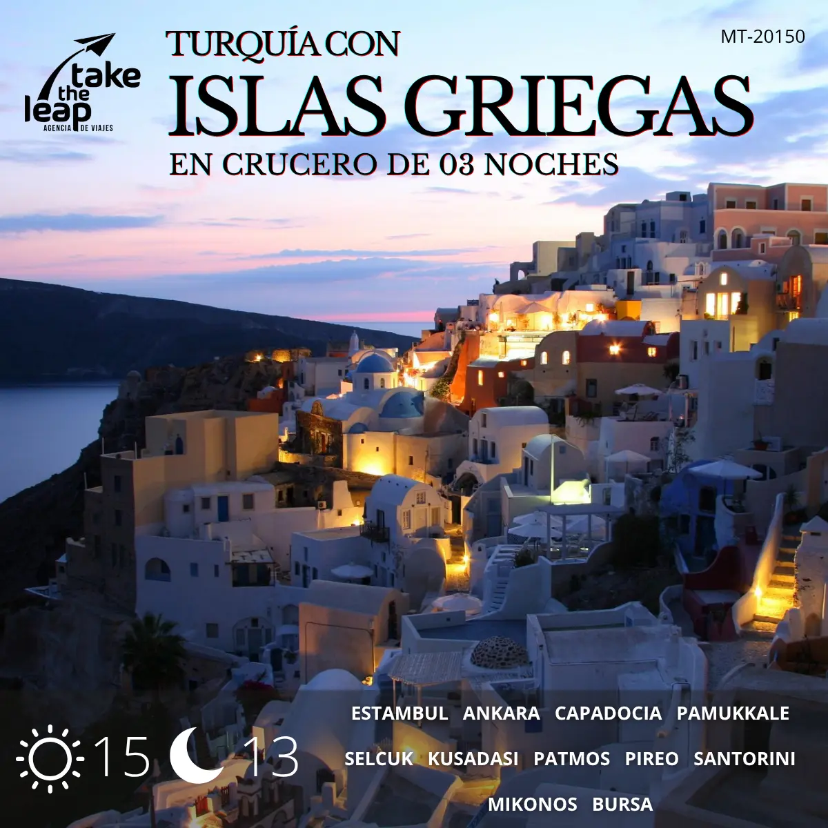 Turquía con Islas Griegas en Crucero de 03 Noches